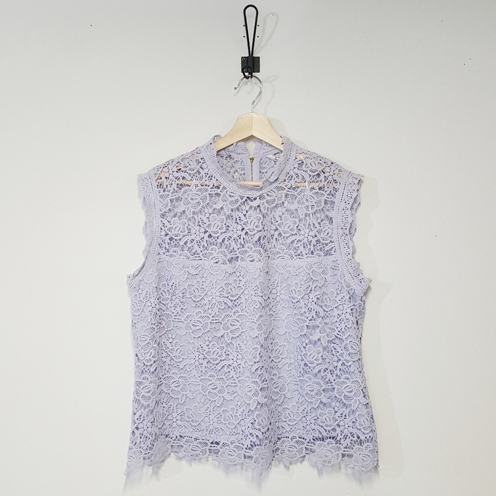 Nanette Lepore Sleeveless Lace Top Size XL